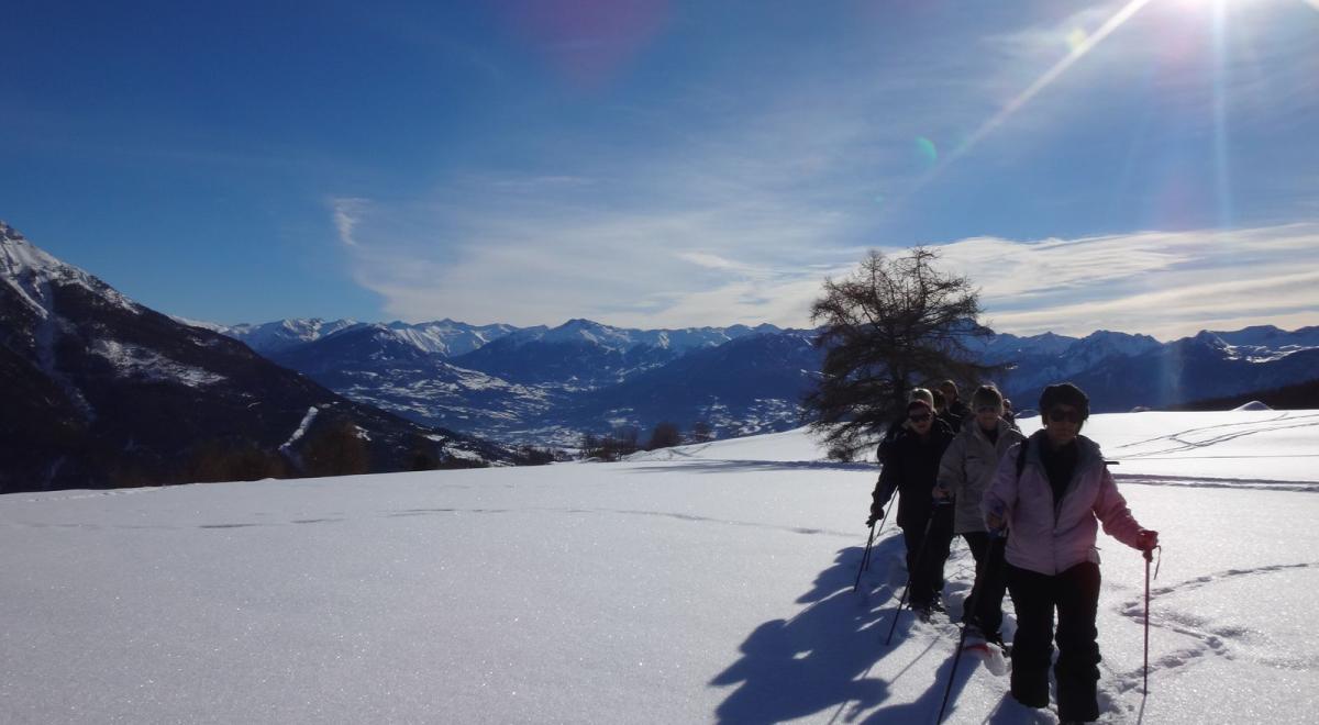 Randonnée raquettes - Sortie neige Réallon