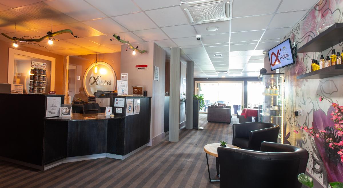 Ax'Hôtel Restaurant Spa à CHORGES 05 - Réception Ax'Hôtel