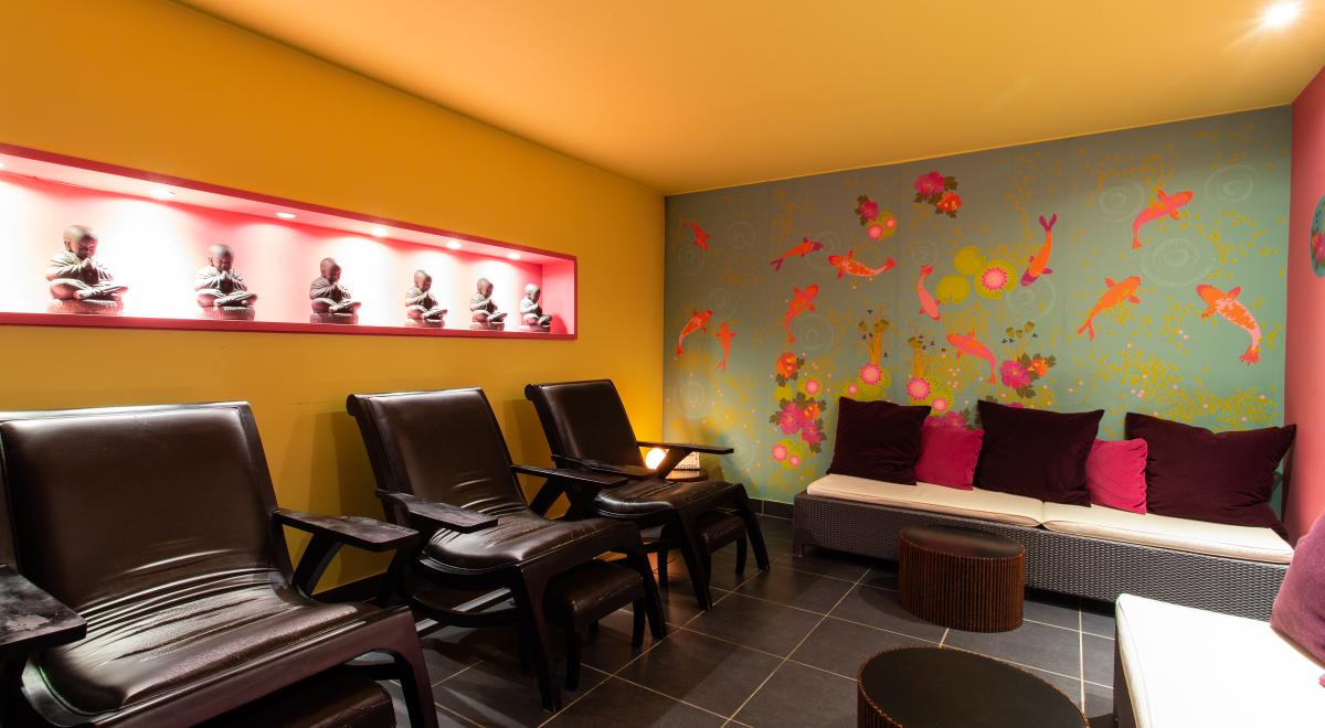 Ax'Hôtel Restaurant Spa à CHORGES 05 - Salle relaxation Spa d'ax'Hôtel