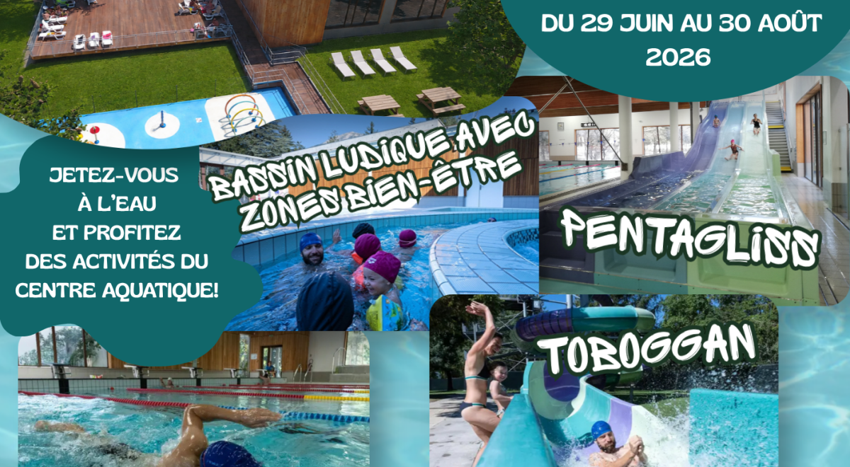 Affiche été 2026 centre aquatique