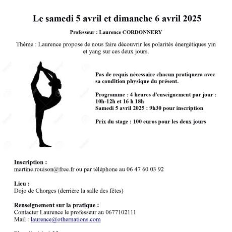 Stage de yoga : découvrez la polarité énergétique. CHORGES - Stage de yoga : découvrez la polarité énergétique. CHORGES