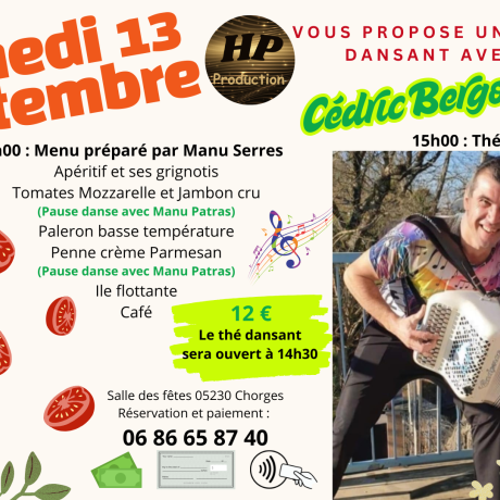 Repas dansant Musette & danses en lignes CHORGES - Repas dansant Musette & danses en lignes CHORGES