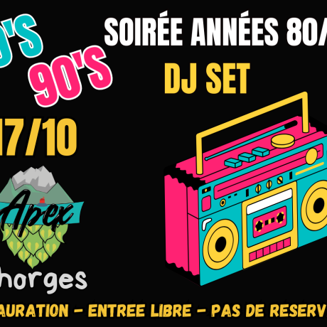 Soirée Années 80/90 CHORGES - Soirée Années 80/90 CHORGES