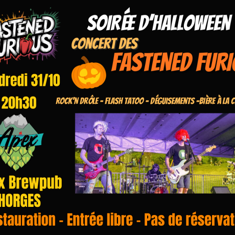 Soirée d'Halloween - Concert "Fastened Furious" - Soirée d'Halloween - Concert "Fastened Furious"