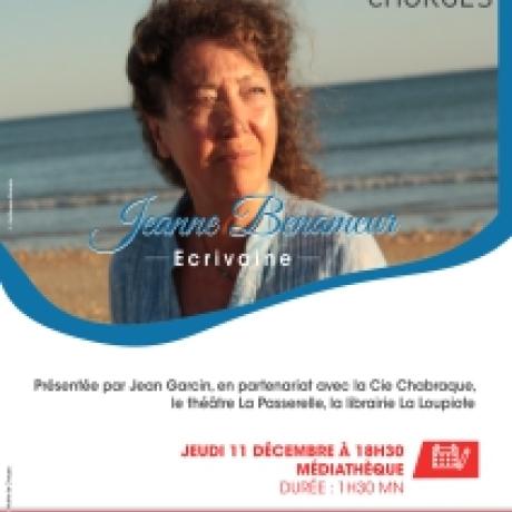 Rencontre  - Jeanne Benameur_Chorges - Rencontre  - Jeanne Benameur_Chorges