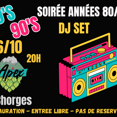 Soirée années 80/90's - Soirée années 80/90's
