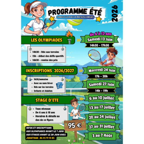 Programme été