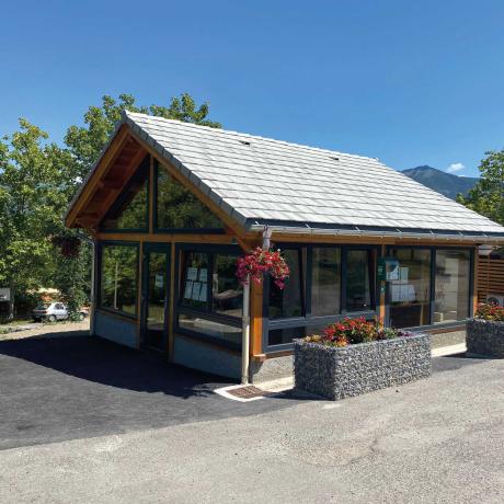 Chalet d'accueil du camping de la Baie Saint-Michel