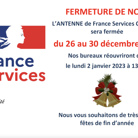 L’ANTENNE de France Services CHORGES sera fermée 