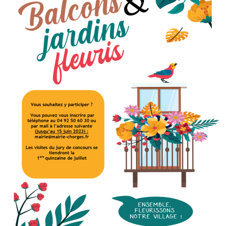 Affiche Balcons et jardins fleuris