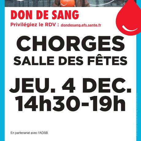 Don du sang DÉCEMBRE 2025