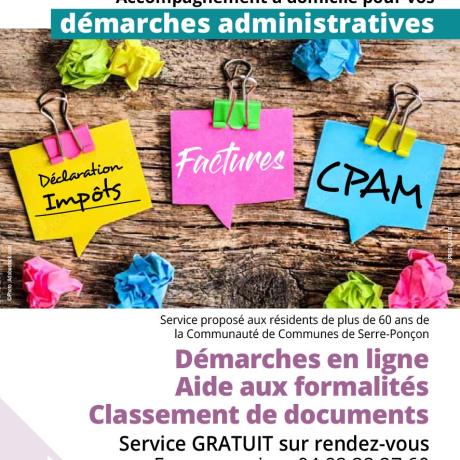 La Communauté de communes de Serre-Ponçon met en place une aide gratuite aux démarches administratives