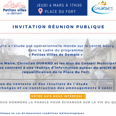 Invitation réunion publique