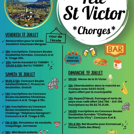 St Victor Du 17 au 19 juillet