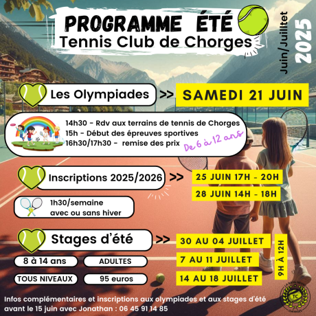 TENNIS CLUB DE CHORGES