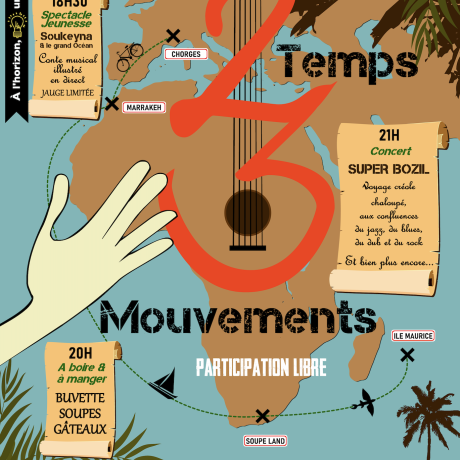 Affiche évènement "2 temps, 3 mouvements" TINTAMARRE