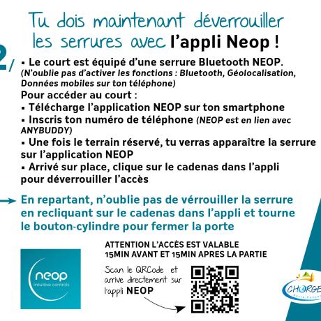 Tennis panneaux neop