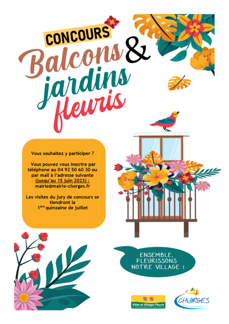 Affiche Balcons et jardins fleuris