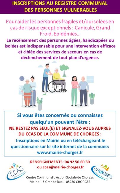 Affiche personnes vulnérables Affiche personnes vulnérables