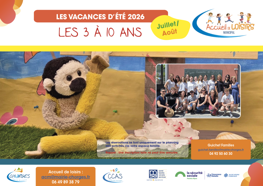 NOUVEAU programme ACM 3-11 ans été 2026