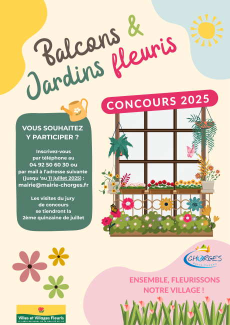 CONCOURS BALCONS FLEURIS 2025 CONCOURS BALCONS FLEURIS 2025