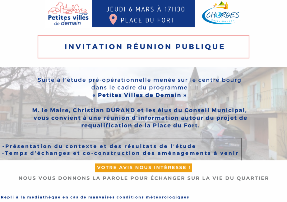 Invitation réunion publique